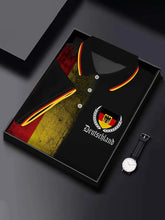 Herren Vintage Deutschland Print Casual Top